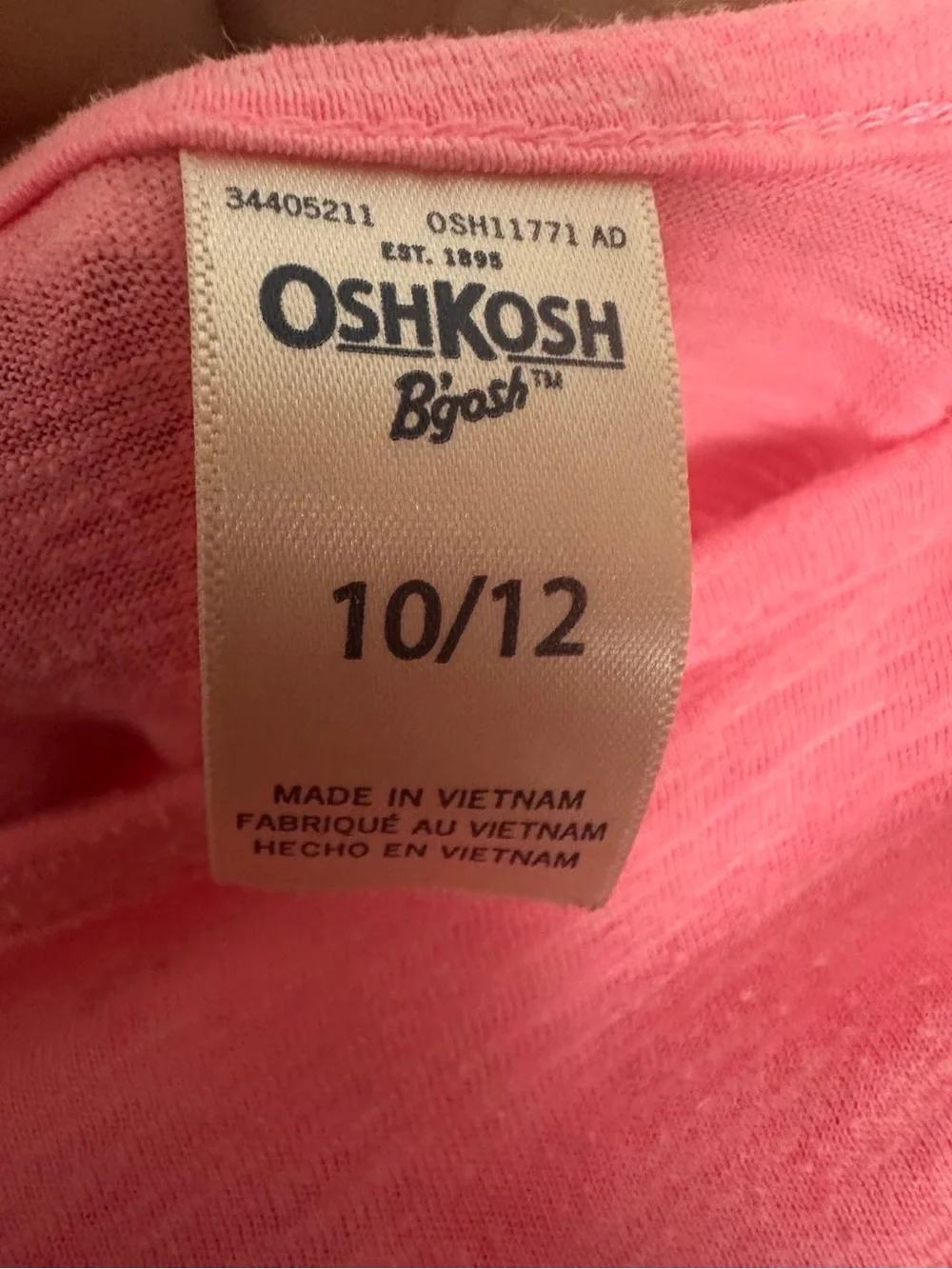 OshKosh B'gosh Coral Pink Floral Graphic Ruffle-Hem Dress